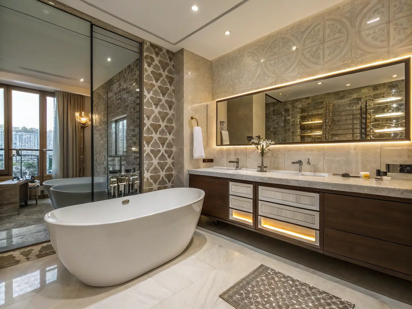 A close-up shot of a sparkling clean bathroom, highlighting the attention to detail in BrisbaneBondCleaners' cleaning process.